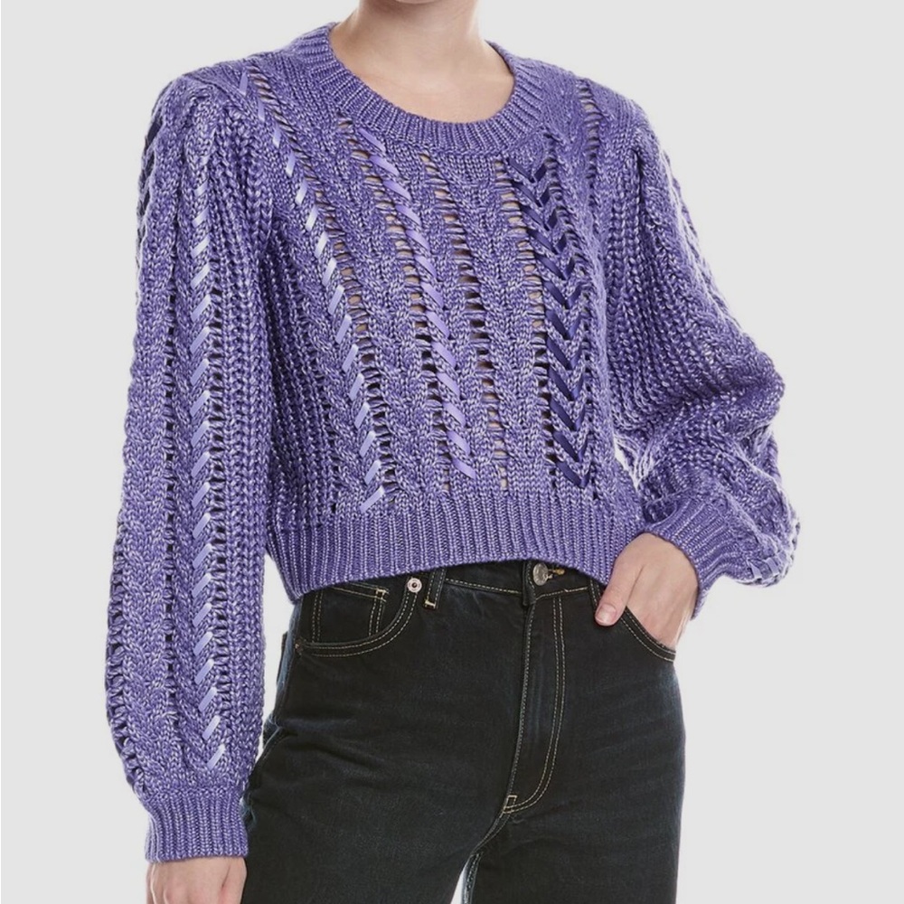 Cinq à Sept XS Knit Cropped Sweater - New with Tags